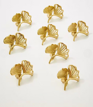Load image into Gallery viewer, Gold Ginkgo Leaf Brass Handles, Unique Retro Leaf Knobs for Cabinet, Drawer & Wardrobe