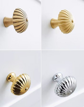 Load image into Gallery viewer, French Style Silver Pumpkin Brass Knobs, Modern Single Hole Handles for Cabinet, Drawer and Wardrobe
