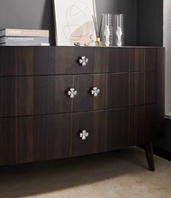 Load image into Gallery viewer, Silver Four-Leaf Clover Brass Handles, Modern Creative Knobs for Kids Cabinet, Drawer & Wardrobe