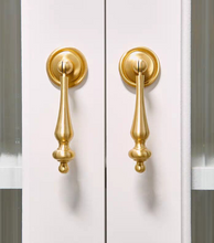 Load image into Gallery viewer, Silver French Brass Handles, Retro Luxury Hardware for Cabinet, Drawer & Wardrobe