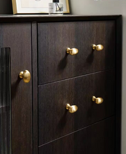 Load image into Gallery viewer, Gold Pigeon Egg Brass Knobs, French Vintage Small Handles for Cabinet, Drawer & Wardrobe
