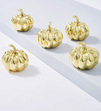 Load image into Gallery viewer, Gold Pumpkin Brass Knobs, Cute Luxury Handles for Cabinet, Drawer and Bedside Table
