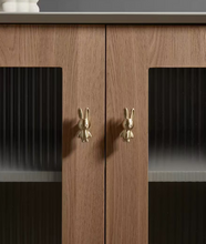 Load image into Gallery viewer, Rabbit & Carrot Brass Handles, Silver & Bronze Knobs for Kids Cabinet, Drawer & Shoe Cabinet