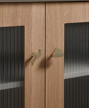 Load image into Gallery viewer, Wild Goose & Cloud Brass Knobs, Silver & Bronze Handles for Kids Cabinet, Drawer and Shoe Cabinet
