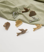 Load image into Gallery viewer, Wild Goose & Cloud Brass Knobs, Silver & Bronze Handles for Kids Cabinet, Drawer and Shoe Cabinet