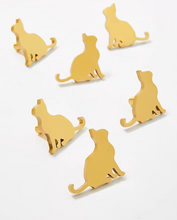 Load image into Gallery viewer, Gold Cat Brass Knobs, Lovely Creative Handles for Cabinet and Drawers