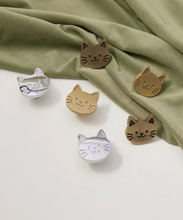 Load image into Gallery viewer, High-End Cat Brass Handles, Silver & Bronze Knobs for Kids Cabinet, Drawer & Shoe Cabinet