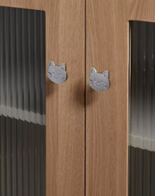 Load image into Gallery viewer, High-End Cat Brass Handles, Silver & Bronze Knobs for Kids Cabinet, Drawer & Shoe Cabinet