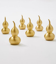 Load image into Gallery viewer, Gold Gourd Shaped Brass Knobs, Chinese Style Single Hole Handles for Cabinet & Wardrobe