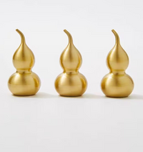 Load image into Gallery viewer, Gold Gourd Shaped Brass Knobs, Chinese Style Single Hole Handles for Cabinet & Wardrobe