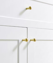 Load image into Gallery viewer, Silver Water Drop Brass Knobs, Modern French Single Hole Small Handles for Cabinets, Drawers and Wardrobes