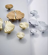 Load image into Gallery viewer, Luxury Brass Cabinet Handles, Minimalist Nordic Pull Knobs Available in Antique Bronze and Silver for Drawers, Wardrobe and Cabinets
