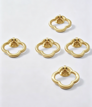 Load image into Gallery viewer, Mid Century Luxury Gold Brass Pulls, Retro Minimalist Handles for Cabinets, Drawers and Wardrobes