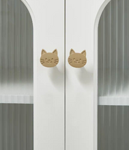 Load image into Gallery viewer, Gold & Silver Cartoon Cat Brass Knobs, Lovely Animal Small Handles for Children’s Wardrobes, Drawers and Cabinets