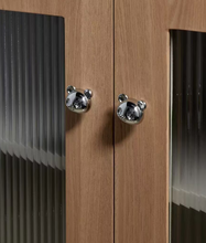 Load image into Gallery viewer, Gold & Silver Panda Brass Knobs, Lovely Cartoon Animal Handles for Children’s Wardrobes, Drawers and Kitchen Cabinets