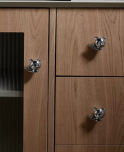 Load image into Gallery viewer, Single Hole Retro Bear Brass Knobs, Antique Bronze & Silver Cute Handles for Children’s Wardrobes, Drawers & Cabinets
