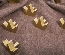 Load image into Gallery viewer, Nordic Light Luxury Solid Brass Crown Knobs, Niche Single Hole Small Handles for Chest of Drawers and Furniture