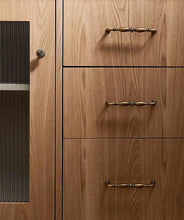 Load image into Gallery viewer, Blancpain-Style Mid Century Brass Pulls, French Retro Antique European Cabinet Wardrobe Hardware Handles