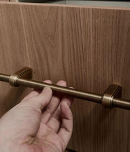 Load image into Gallery viewer, Mid-Century Modern Luxury Brass Long Drawer Pulls French Retro Cabinet Handles