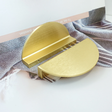 Load image into Gallery viewer, 2.5" (64mm) Modern Brushed Gold Brass Knobs, Pulls & Handles | Drawer, Dresser, Kitchen Cabinet, Wardrobe & Cupboard Hardware