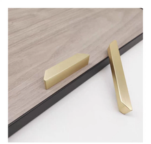 Load image into Gallery viewer, 1 1/4", 2 1/2" (32, 64mm) Brushed Brass Cabinet Pulls | Dresser & Drawer Handles, Kitchen Pulls, Cabinet Door Hardware