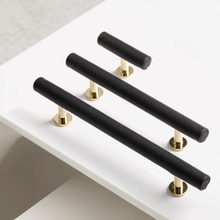 Load image into Gallery viewer, 3.78"-5" Leather Knobs, Pulls & Handles (Orange, Gray, White, Black) | Cabinet Door, Dresser, Drawer & Kitchen Hardware