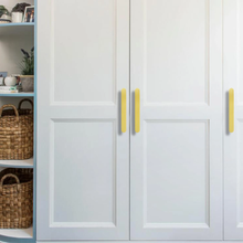 Load image into Gallery viewer, 3.0", 3.78", 5.0", 6.3" (160mm) Solid Brass Cabinet Pulls | Drawer & Kitchen Cupboard Handles, Dresser & Wardrobe Knobs, Pulls