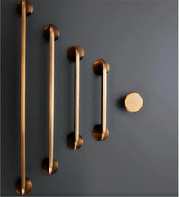Load image into Gallery viewer, 3.78"-10" (128-192mm) Black & Antique Brass Knobs, Pulls & Handles | Cabinet Door, Dresser Drawer, Cupboard & Kitchen Hardware