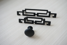 Load image into Gallery viewer, 2.5"-5.0" (64-128mm) Black Knobs, Pulls & Handles | Chinese Style Cabinet Door, Drawer, Dresser & Cupboard Kitchen Hardware