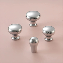 Load image into Gallery viewer, 1.25", 3", 3.78", 5", 6.3", 8.8", 12.6" Minimalist Chrome & Polished Gold Cabinet Pulls | Solid Brass Kitchen Knobs, Drawer & Door Handles