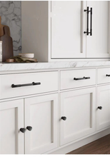 Load image into Gallery viewer, 3.78", 5", 6.3", 8.8", 12.6" Black Drawer Handles & Knobs | Cabinet & Dresser Pulls, Kitchen & Cupboard Handles, Furniture Hardware