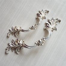 Load image into Gallery viewer, 3", 3.75" Vintage Dresser Pulls | Black, Antique Silver, Brass, Bronze Drawer Handles, Cabinet Door Knobs & Pulls