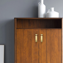 Load image into Gallery viewer, Round & Rectangle Brass Knobs | Champagne Gold Cabinet & Kitchen Cupboard Knobs, Drawer Pulls, Chinese Style Handles