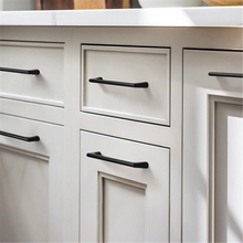Load image into Gallery viewer, 3.78"-7.55" (192-320mm) Black Brass & Nickel Knobs, Pulls & Handles | Drawer, Cabinet, Dresser & Kitchen Hardware