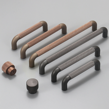 Load image into Gallery viewer, 3.78", 5", 7.55", 12.6" Coffee Gray Drawer Pulls | Knurled Kitchen & Cabinet Handles, Dresser & Cupboard Knobs, Hardware