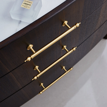 Load image into Gallery viewer, 3.78"-10" Brushed Brass Knobs, Pulls & Handles | Drawer, Dresser, Kitchen, Cabinet & Door Hardware