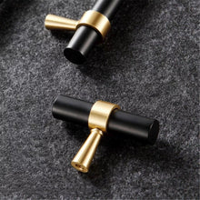 Load image into Gallery viewer, 5", 7.55" (128, 192mm) Brass Cupboard Handles | Modern Kitchen Cabinet Door & Drawer Pulls, Closet, Wardrobe & Dresser Knobs
