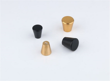 Load image into Gallery viewer, 3.78", 5", 6.3", 7.55" (96mm, 128mm, 160mm, 192mm) Brass Black Hexagon Pulls | Modern Kitchen Cabinet Door Handles, Dresser & Drawer Knobs