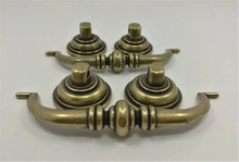 Load image into Gallery viewer, 3.5"-4.1" (90-105mm) Antique Bronze Drop Bail Knobs, Pulls & Handles | Dresser, Drawer, Kitchen Cabinet & Furniture Hardware