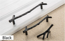 Load image into Gallery viewer, 3.75", 5" (96, 128mm) Branches & Twigs Cabinet Knobs | Antique Bronze, Silver, Black Drawer Pulls, Dresser Handles, Furniture Hardware
