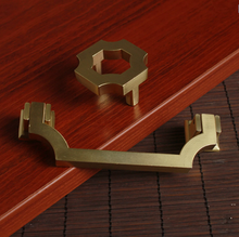Load image into Gallery viewer, 1.1", 1.25", 2.5", 3.78", 5" Brushed Brass Gold Drop Ring Cabinet Knobs | Drawer Pulls, Dresser & Door Handles