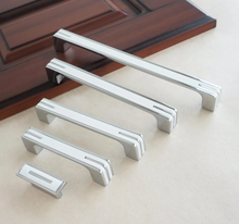 Load image into Gallery viewer, Chrome, Black & White Cabinet Handles | Drawer & Kitchen Cupboard Pulls, Dresser Knobs, Closet & Wardrobe Hardware