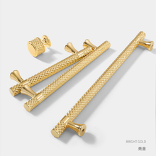 Load image into Gallery viewer, 3.78", 5", 7.55" Shiny Gold & Titanium Black Kitchen Pulls | Drawer Knobs, Wardrobe & Cabinet Pulls, Cabinet Hardware
