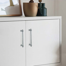 Load image into Gallery viewer, 3.78"-6.3" Polished Chrome Modern Knobs, Pulls & Handles | Cabinet, Kitchen, Drawer, Dresser, Closet & Wardrobe Hardware