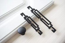 Load image into Gallery viewer, 2.5"-5.0" (64-128mm) Black Knobs, Pulls & Handles | Chinese Style Cabinet Door, Drawer, Dresser & Cupboard Kitchen Hardware