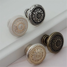 Load image into Gallery viewer, 1" (25mm) Small Shabby Chic Knobs & Pulls | Antique Silver, Black, Bronze, Cream, White, Gold Dresser & Drawer Pulls, Cabinet Knobs