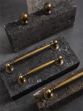 Load image into Gallery viewer, Vintage Look Solid Brass & Antique Bronze Knobs, Pulls & Handles | Cabinet, Kitchen, Drawer & Dresser Hardware