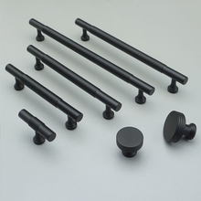 Load image into Gallery viewer, 3.78", 5", 6.3", 7.55" Matte Black Drawer Pulls | Unique Cabinet & Kitchen Pulls, Dresser & Cupboard Knobs, Furniture Hardware