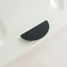 Load image into Gallery viewer, 2.5" Semicircle Black Knobs, Pulls & Handles | Drawer, Dresser, Kitchen Cabinet, Door & Furniture Hardware
