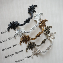 Load image into Gallery viewer, 3", 3.75" Vintage Dresser Pulls | Black, Antique Silver, Brass, Bronze Drawer Handles, Cabinet Door Knobs & Pulls